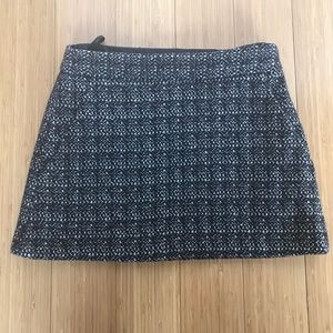 Theory Mini Houndstooth Skirt - Black and White